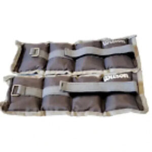 Wilson Ankle Weights 2 1/2 lbs Set of 2 Weights Gray Hook & Loop Closure